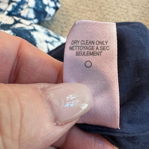 Calypso St Barth Dress Boho Bubble Skirt Mini Fit Flare Blue White Tie Dye Sz 8 - Picture 11 of 11